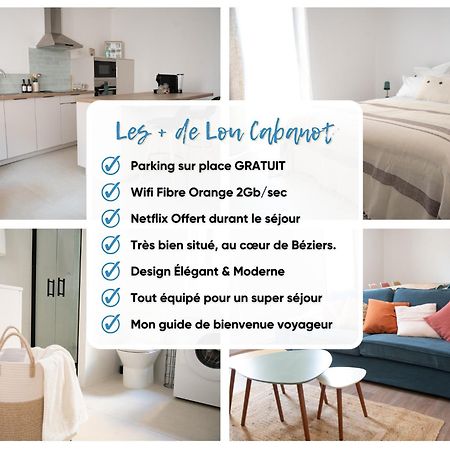Lou Cabanot - Appartement Lumineux 3 Chambres - Parking Gratuit Béziers Esterno foto